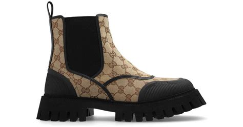 gucci mens ankle boots|gucci monogram thigh high boots.